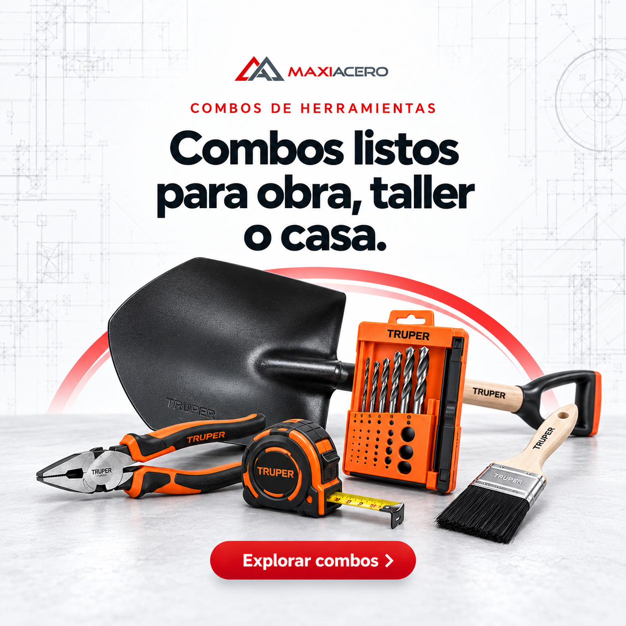 Combos listos para obra taller o casa