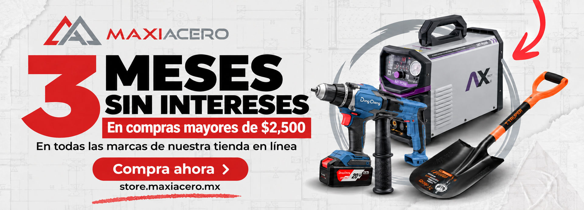 Banner promocional con compra minima actualizada