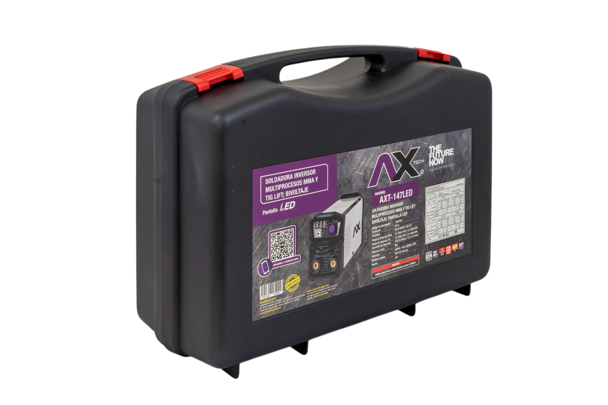 Soldadora Inversora Ax Tech AXT-147LED | MMA y TIG Lift Bi-Voltaje
