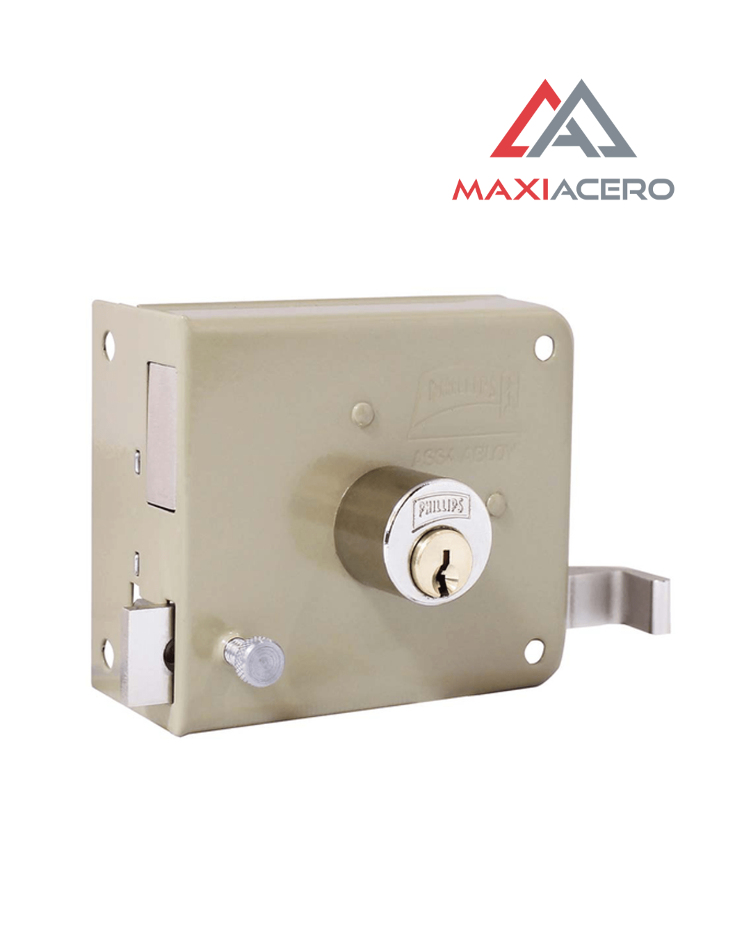 Cerradura de Sobreponer Phillips 715 Izquierda | Para Puertas de Madera o Metal
