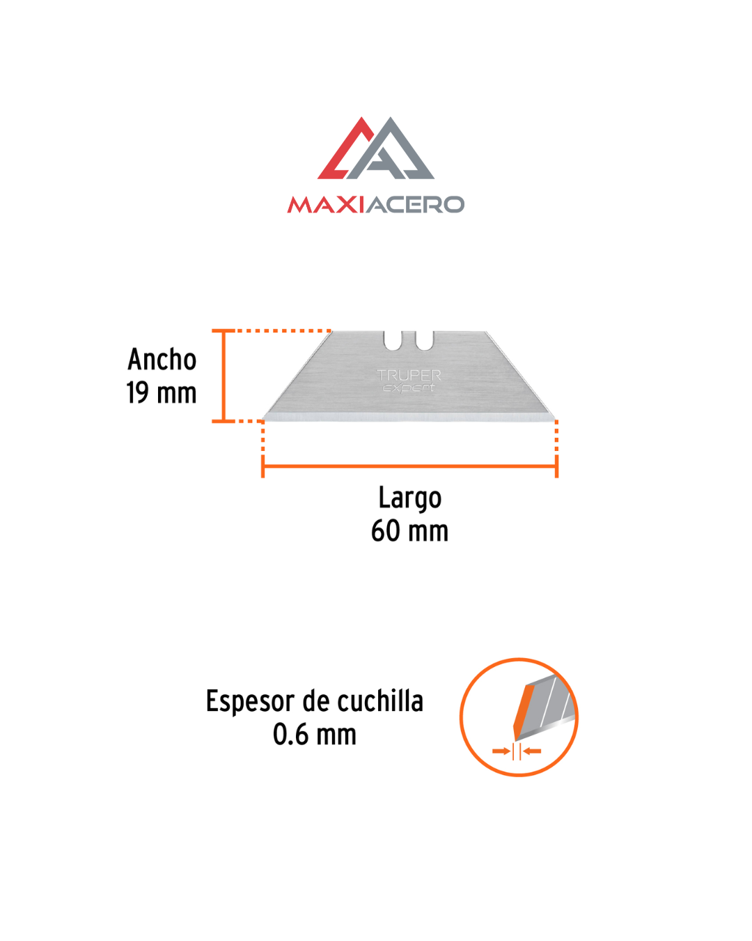 Dispensador Cuchillas Repuesto Nv-7x Y Nm-6, 5pzs Expert Truper 100078