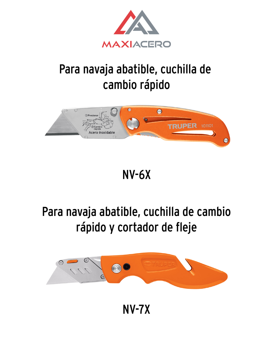 Dispensador Cuchillas Repuesto Nv-7x Y Nm-6, 5pzs Expert Truper 100078