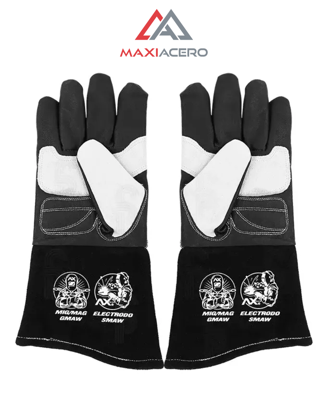 Guantes para Soldar Ax Tech AXT-GP045-EM | Carnaza y Piel de Vacuno