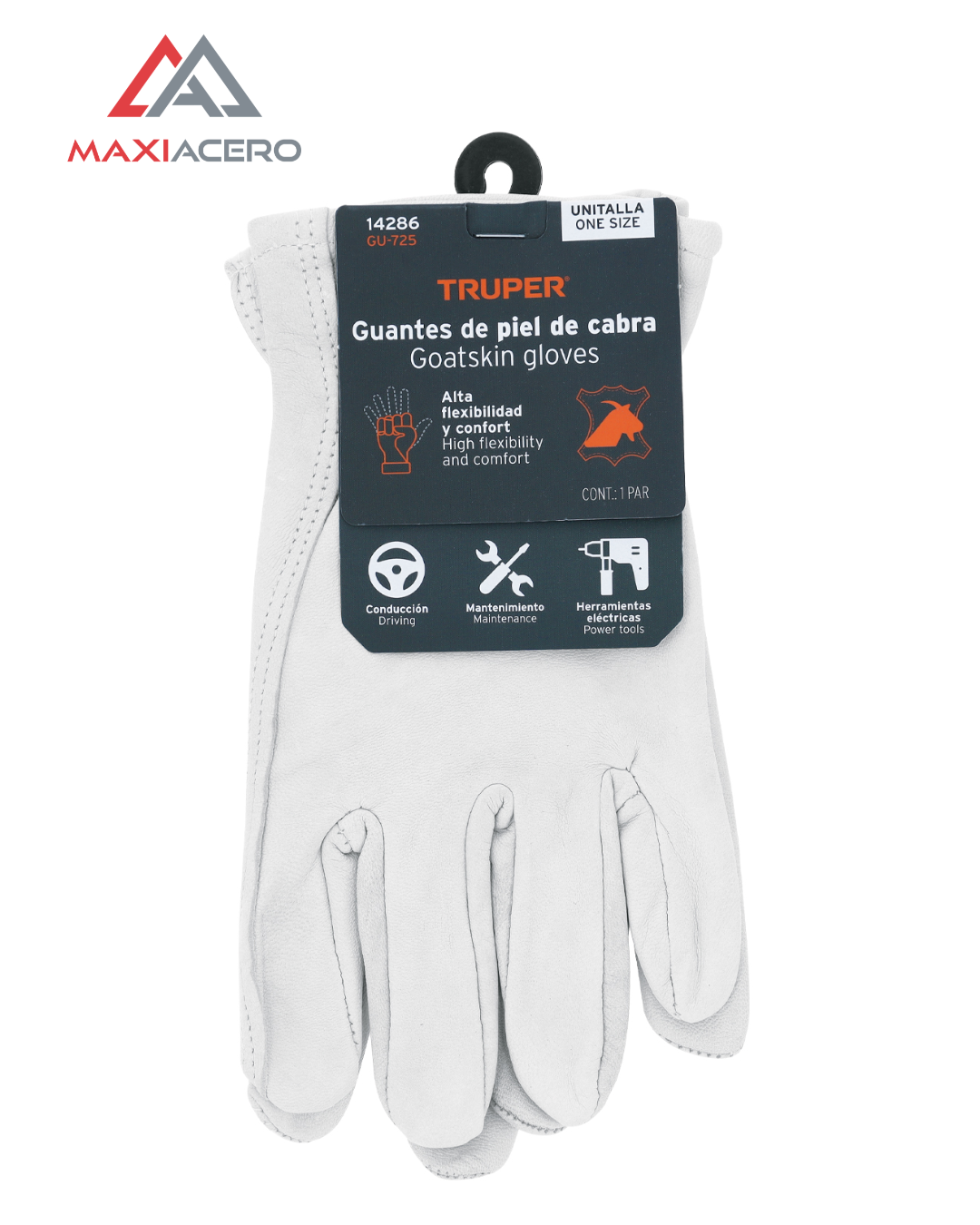 Guantes de Cabritilla Truper Premium | Piel de Cabra para Operador