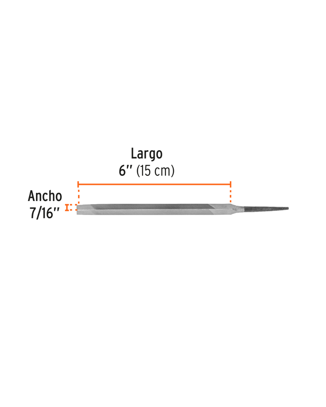 Lima Manual Triangulo Regular 6' Muza Afilado LTR-6 15128 Truper