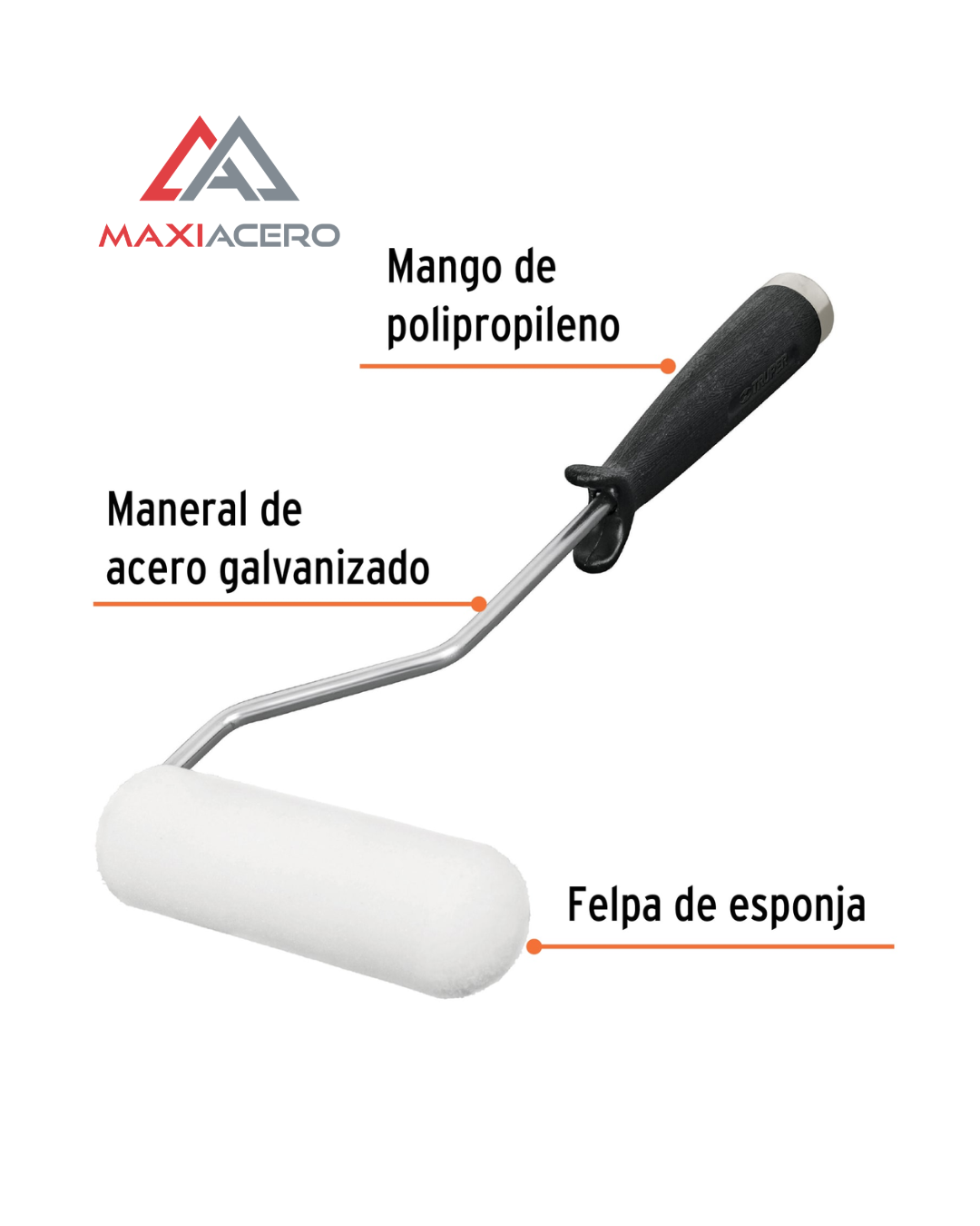 Mini Rodillo para pintar, Felpa Esponja, 4 X 3/8'' 13903