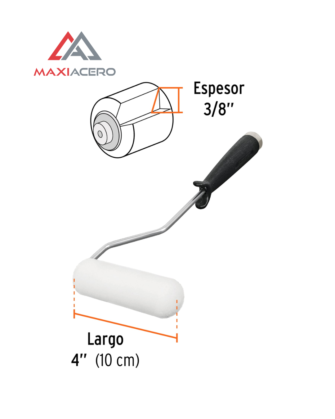 Mini Rodillo para pintar, Felpa Esponja, 4 X 3/8'' 13903