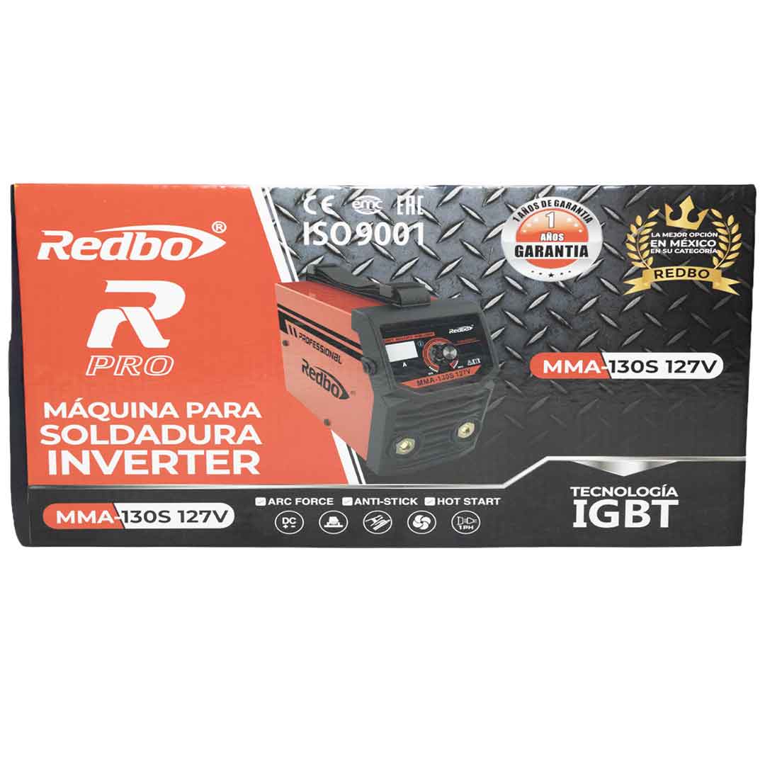 Soldadora Inversora Redbo MMA-130S 110V Portátil, Ligera y Potente