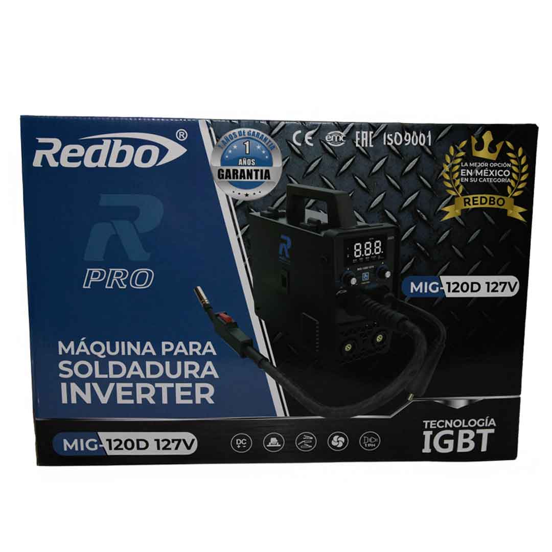 Soldadora inverter Redbo MIG-120D color negro