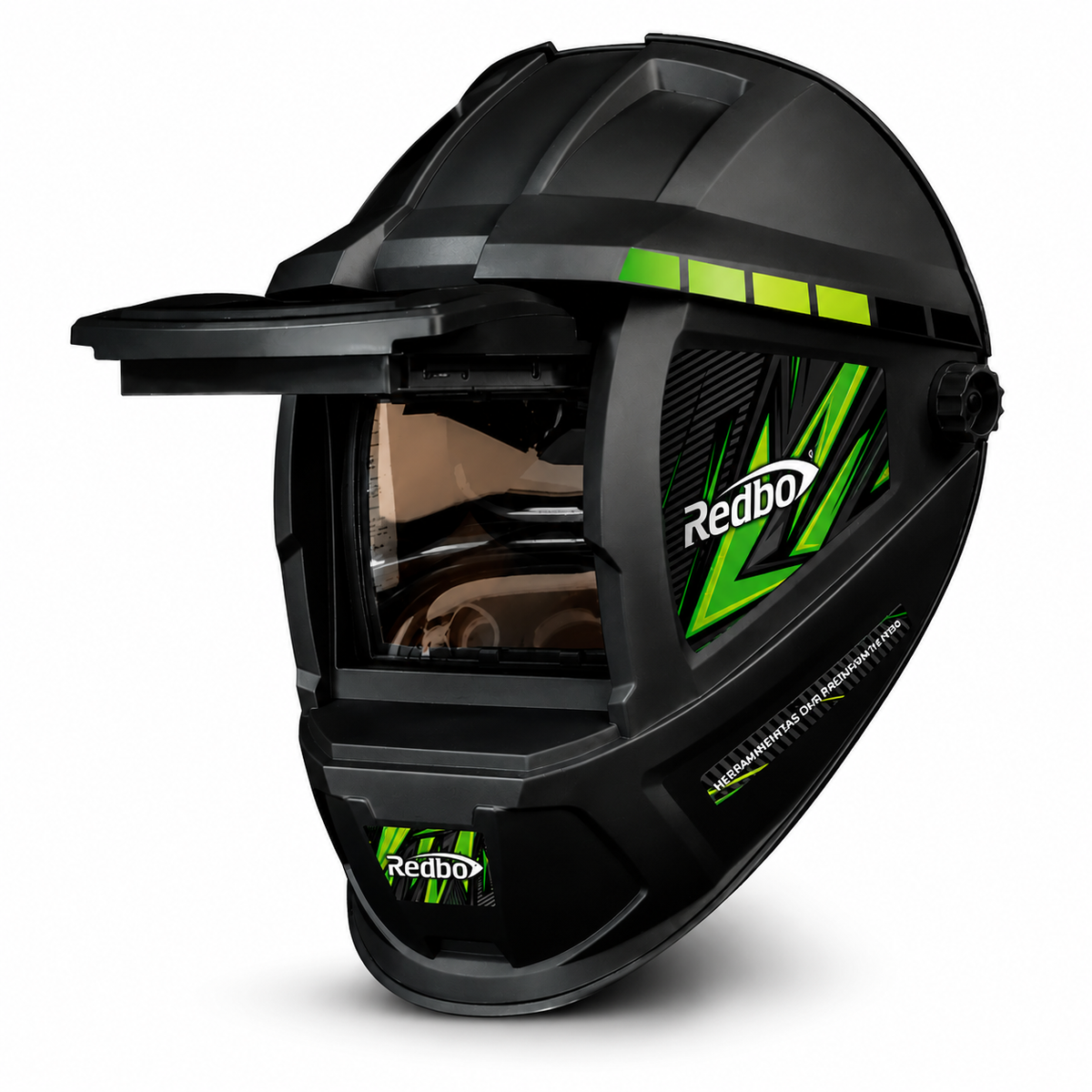 Careta para Soldar con Ventana Redbo RB-4000TC-2 | Protección Facial para Soldadura y Esmerilado