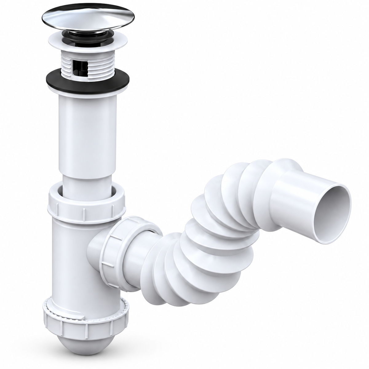 Céspol Flexible para Lavabo y Ovalín con Membrana Anti-Olores Fleximatic 2218B