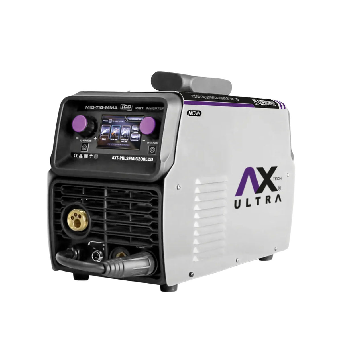 Soldadora Inversor Mig Pulsado Tig Lift Axtech AXT-PULSEMIG200LCD
