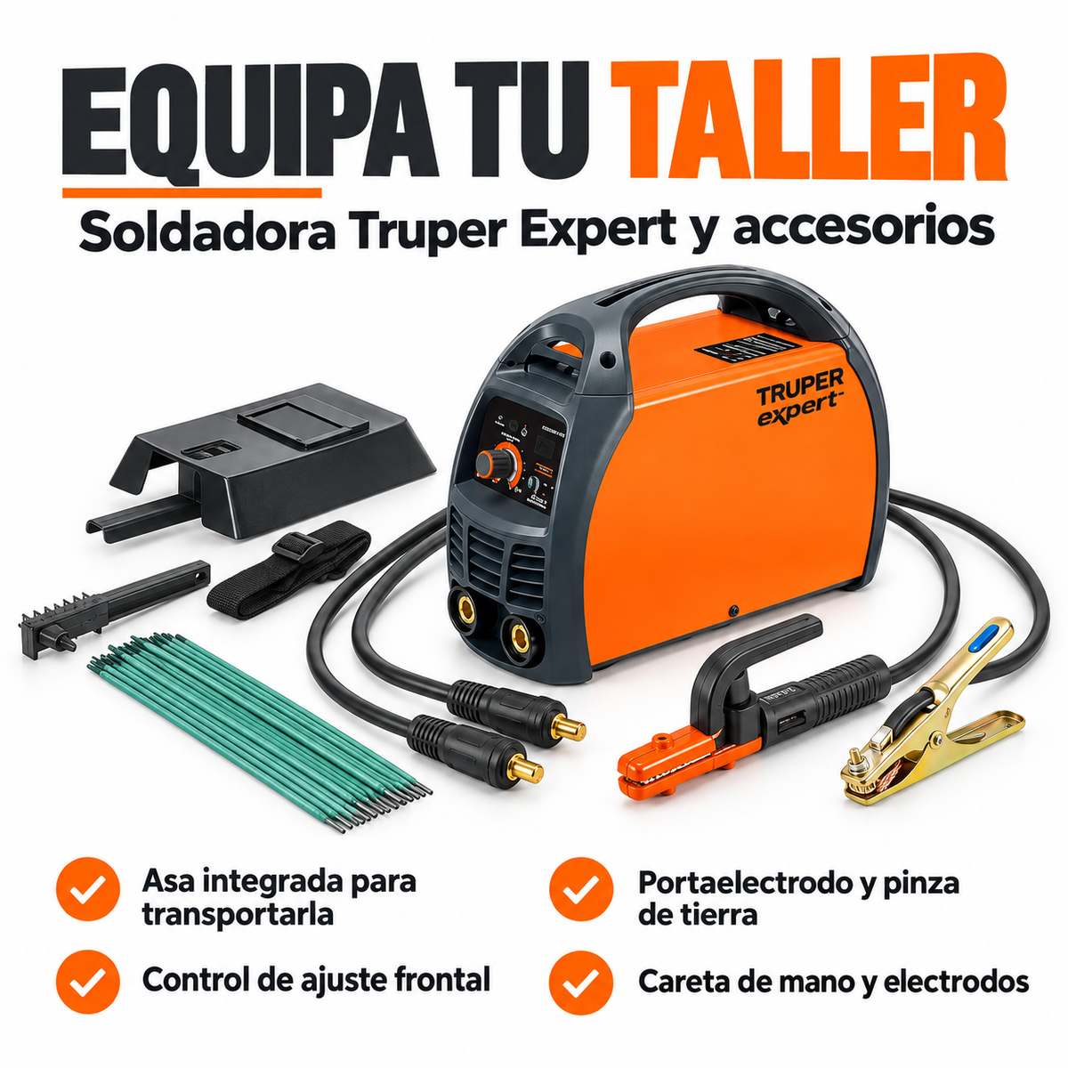 Soldadora Inversora Truper 160A Bivoltaje SOIN-120/160 (127V/220V)13695