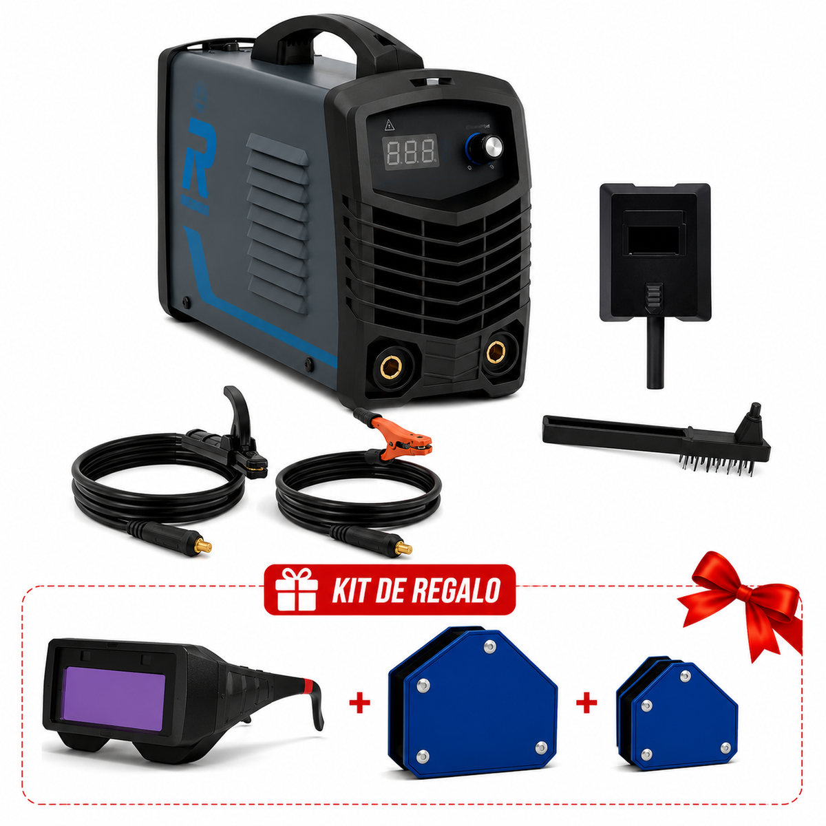 Soldadora MMA-250D 110/220V + Kit de Accesorios GRATIS Redbo